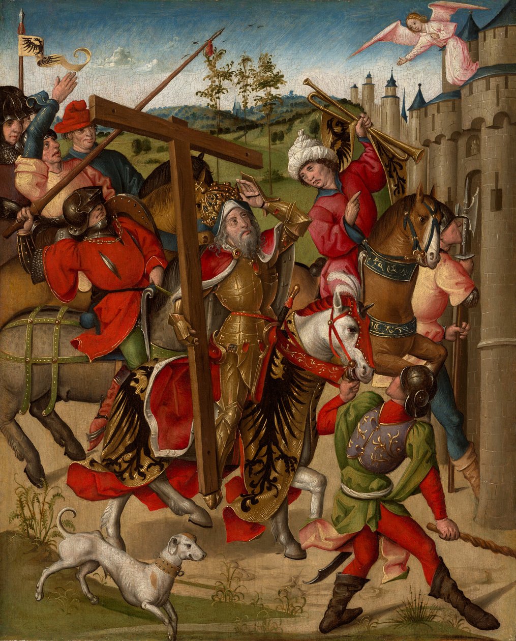 Hérakleiosz császár megtagadta a Jeruzsálembe való belépést alkotó: Netherlandish