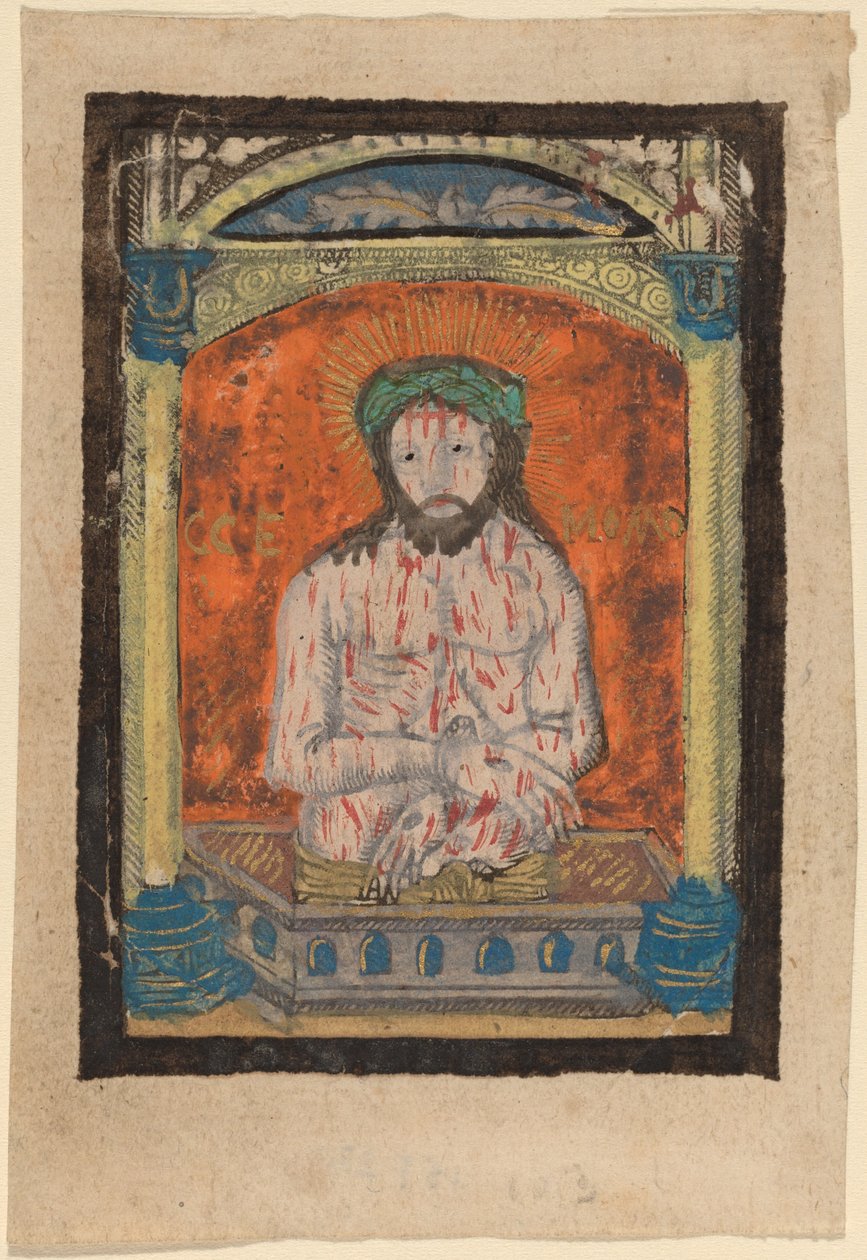 Krisztus mint a fájdalmak embere alkotó: Netherlandish 15th Century