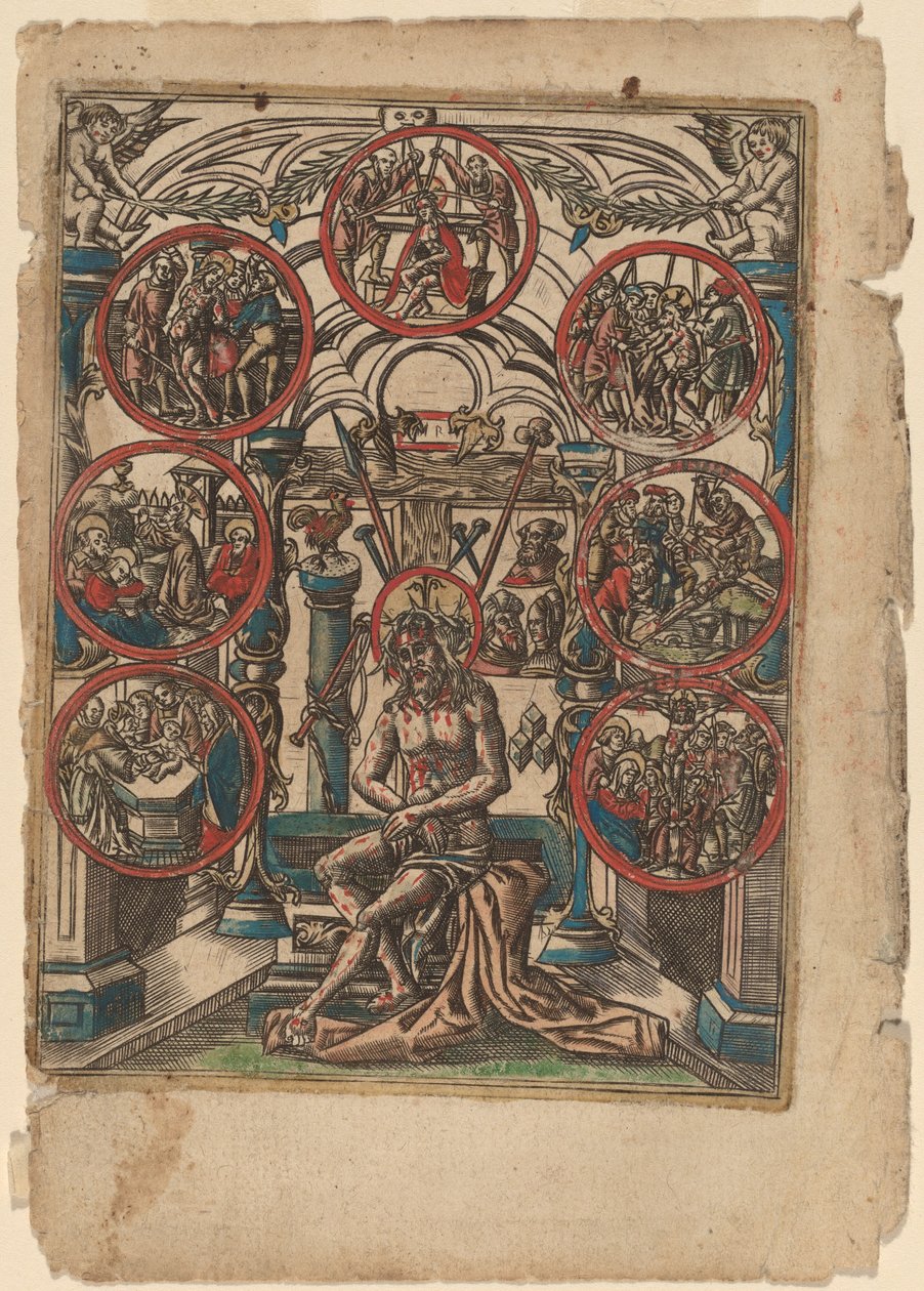 Krisztus, mint a fájdalmak embere alkotó: Netherlandish 16th Century