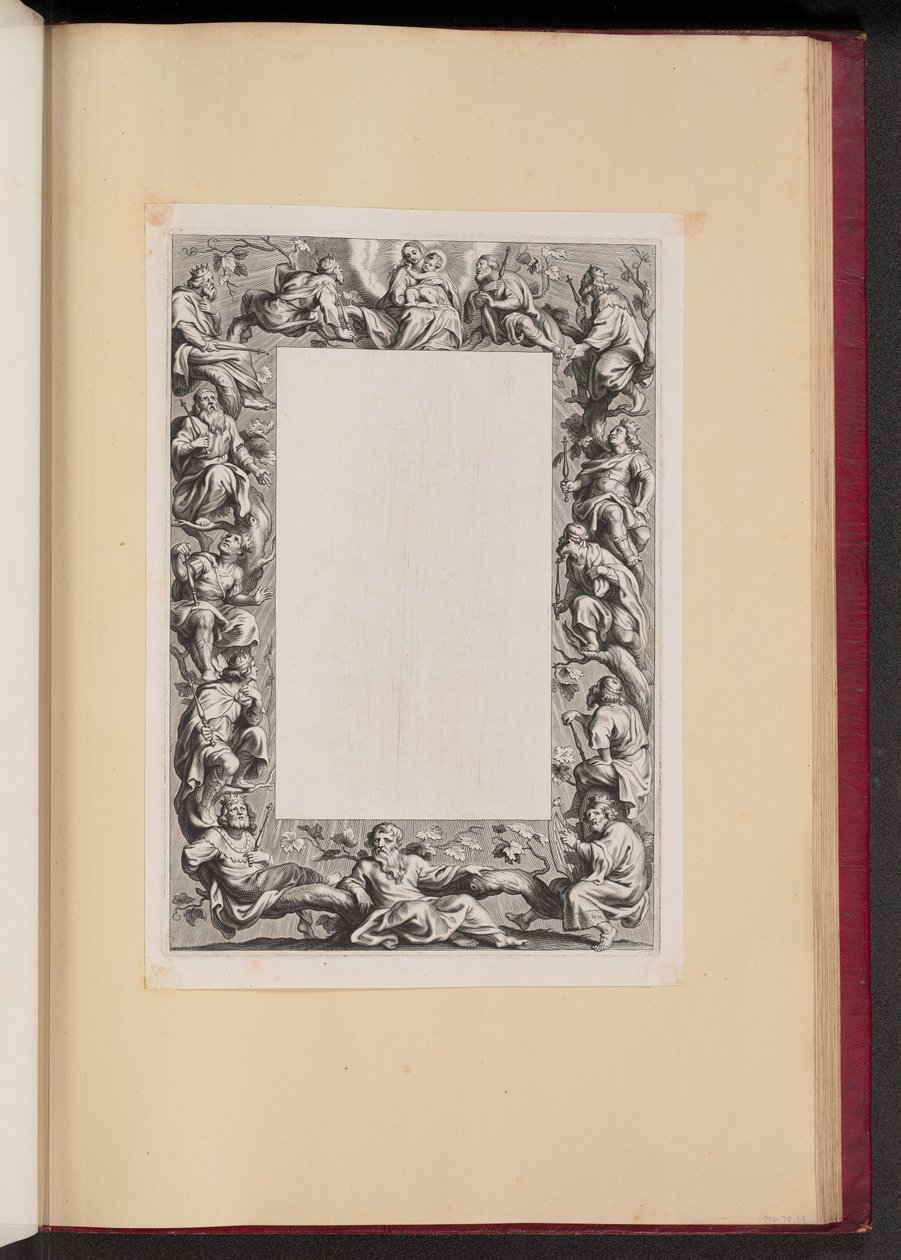 Szegély illusztráció Jesse fájával alkotó: Netherlandish 17th Century