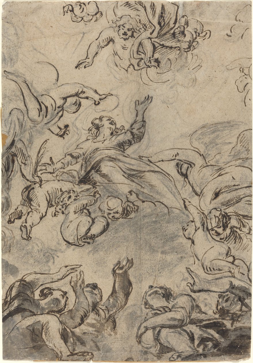 A Szűz mennybemenetele alkotó: Netherlandish 17th Century