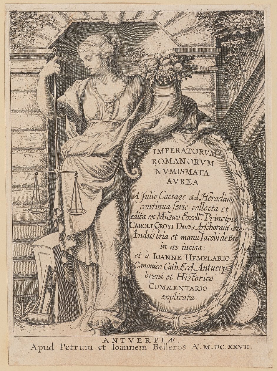 Címlap az Imperatorvm Romanorvm Nvmismata Avrea számára alkotó: Netherlandish 17th Century after Sir Peter Paul Rubens