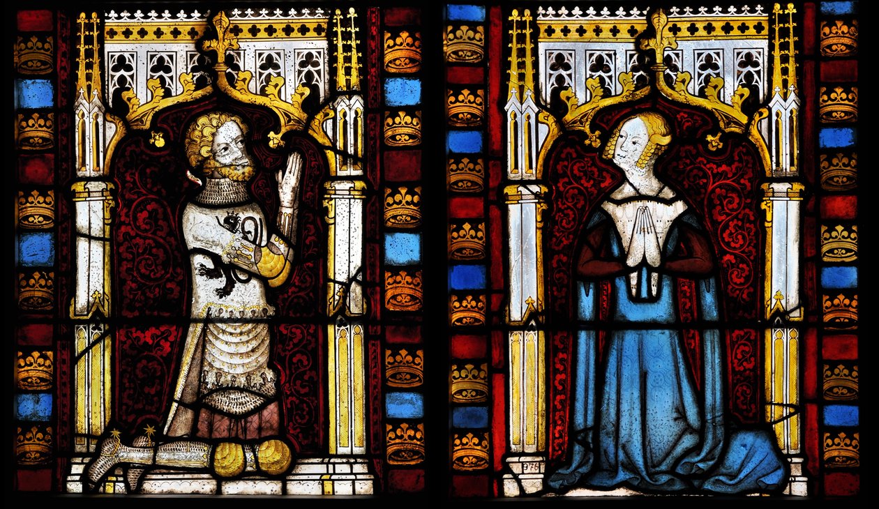 Egy úr és felesége, a 14. század közepe. alkotó: Netherlandish Master