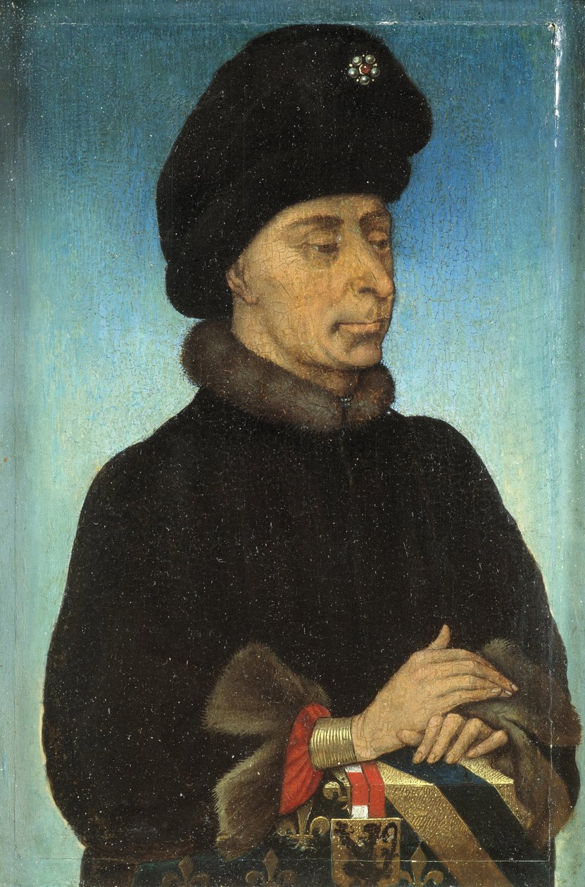 Rettenthetetlen János, Burgundia hercegének portréja, a 15. század közepe. alkotó: Netherlandish Master