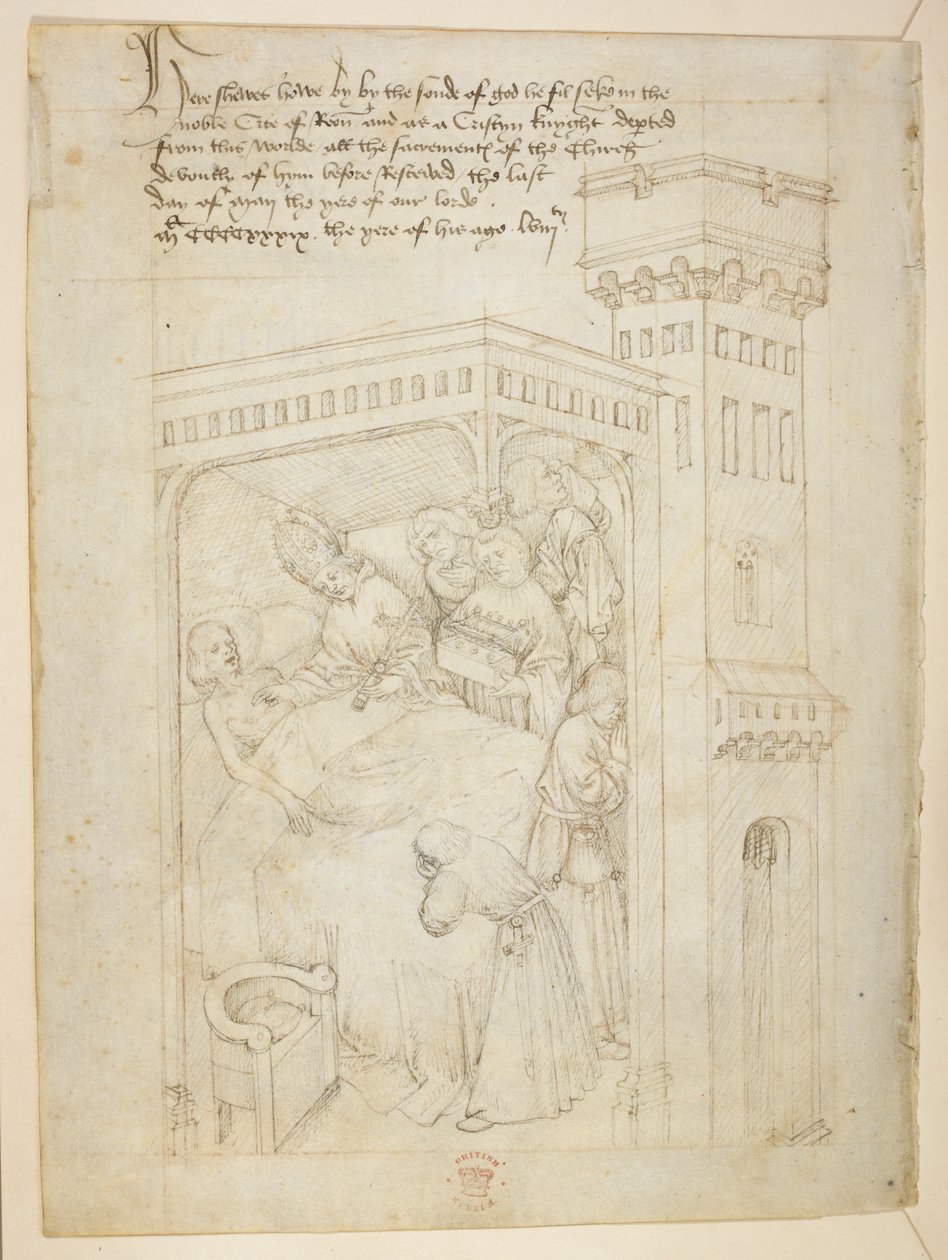 Pamut Julius E. IV, art. 6, The Beauchamp Pageants, 1483 körül (tinta pergamen) alkotó: Netherlandish School