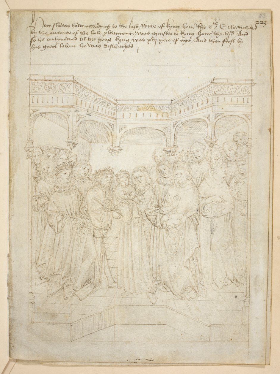Pamut Julius E. IV, art. 6, The Beauchamp Pageants, 1483 körül (tinta pergamen) alkotó: Netherlandish School