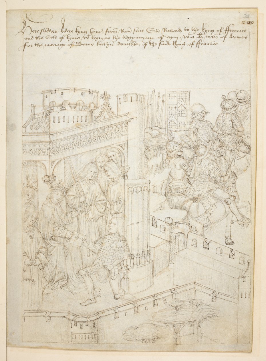 Pamut Julius E. IV, art. 6, The Beauchamp Pageants, 1483 körül (tinta pergamen) alkotó: Netherlandish School