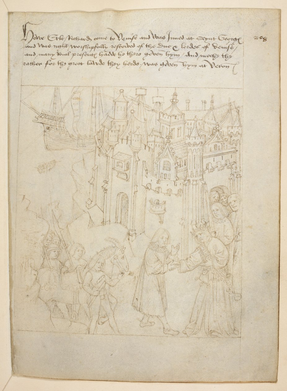 Pamut Julius E. IV, art. 6, The Beauchamp Pageants, 1483 körül (tinta pergamen) alkotó: Netherlandish School