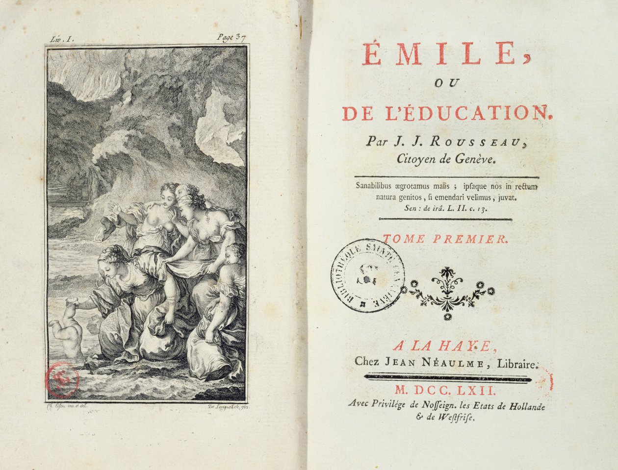 Jean-Jacques Rousseau előképe Emile számára, 1762 alkotó: Netherlandish School
