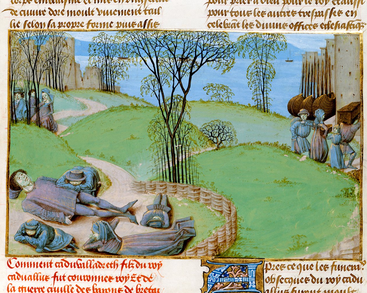 Ms. Royal, 15 E.IV. 187. év: Éhínség miatti halálesetek, Jean de Wavrin „Chroniques d