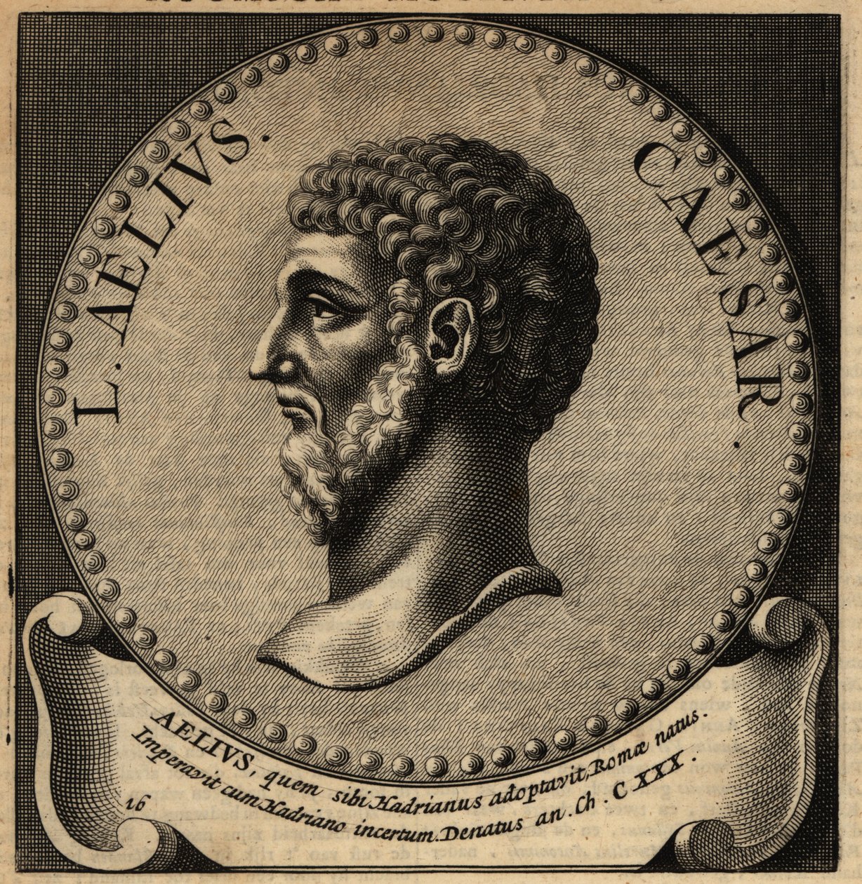 Lucius Aelius Caesar portréja. alkotó: Netherlandish School