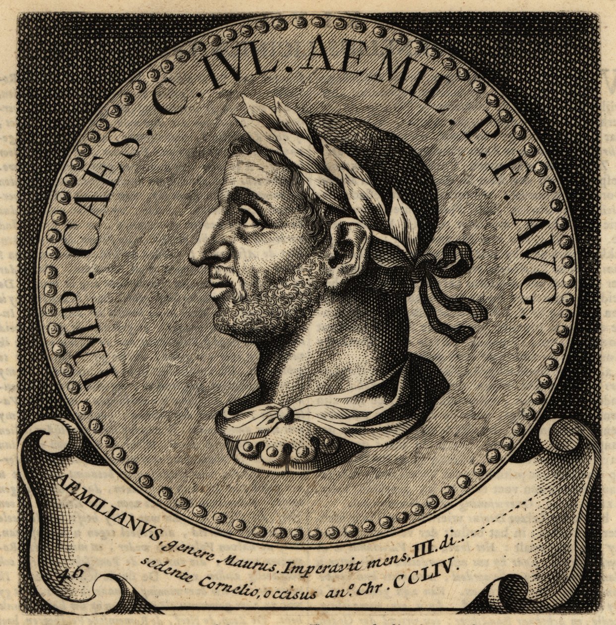 Aemilian római császár portréja. alkotó: Netherlandish School
