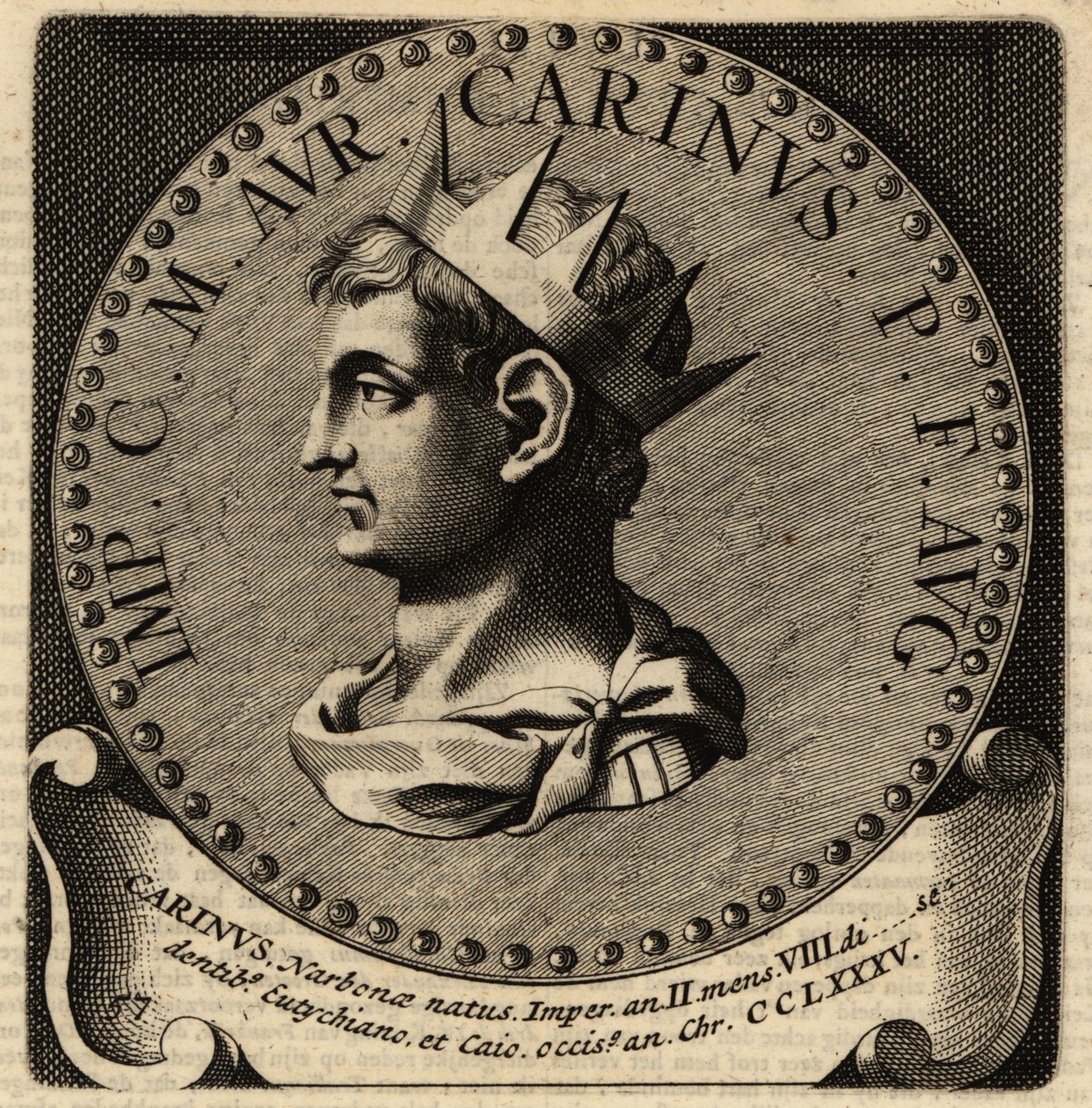Carinus római császár portréja. alkotó: Netherlandish School
