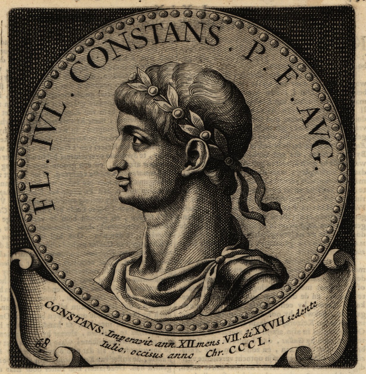 I. Constans római császár portréja. alkotó: Netherlandish School