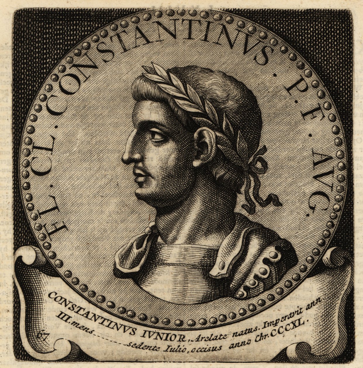 Konstantin római császár portréja II. alkotó: Netherlandish School