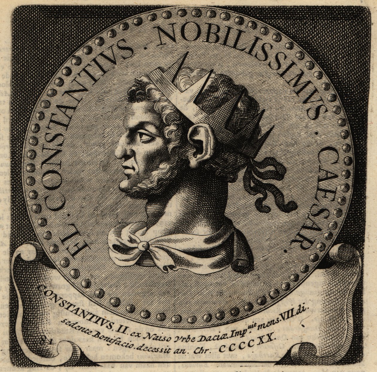 Constantius római császár portréja II. alkotó: Netherlandish School