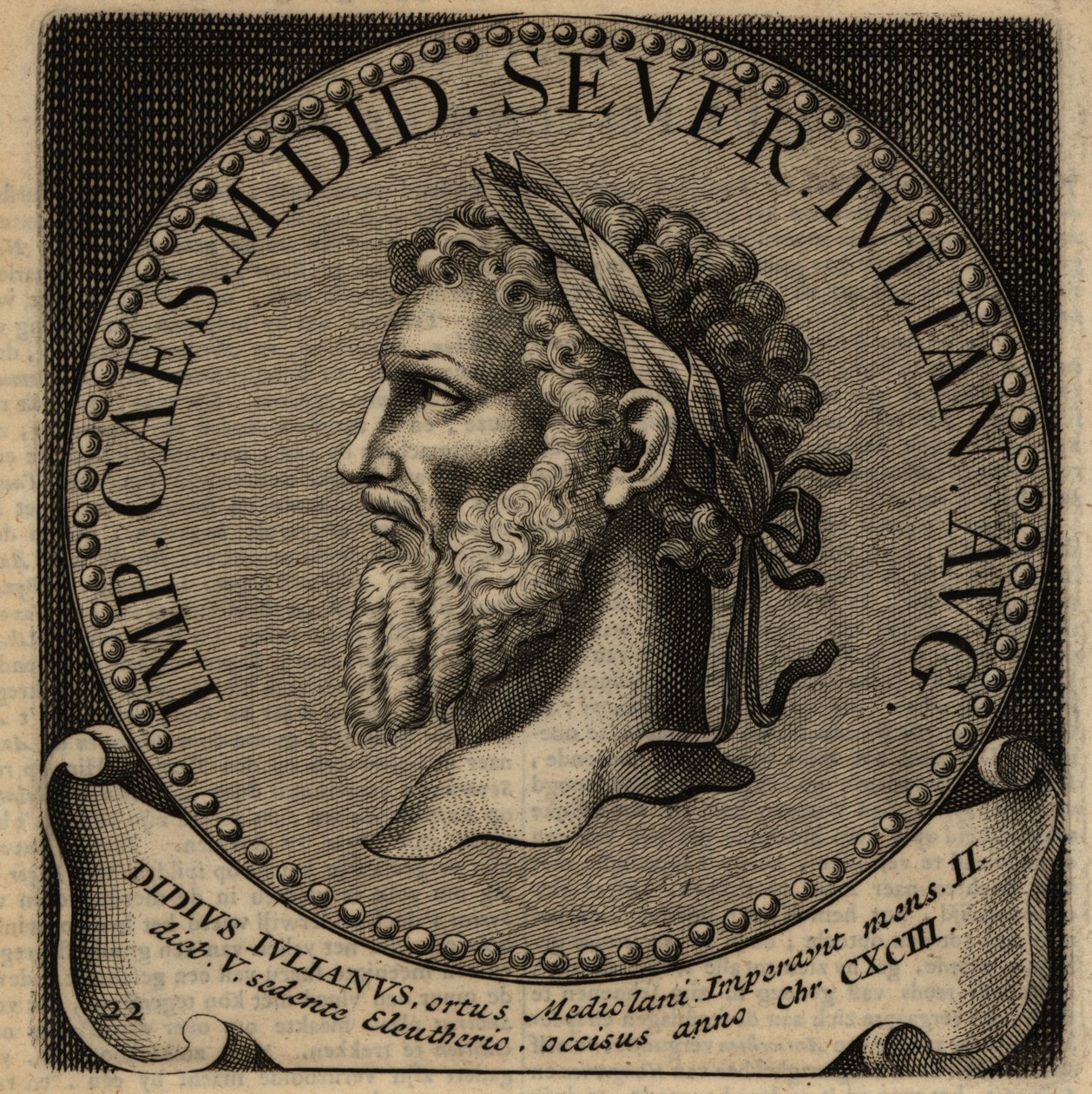 Didius Julianus római császár portréja. alkotó: Netherlandish School