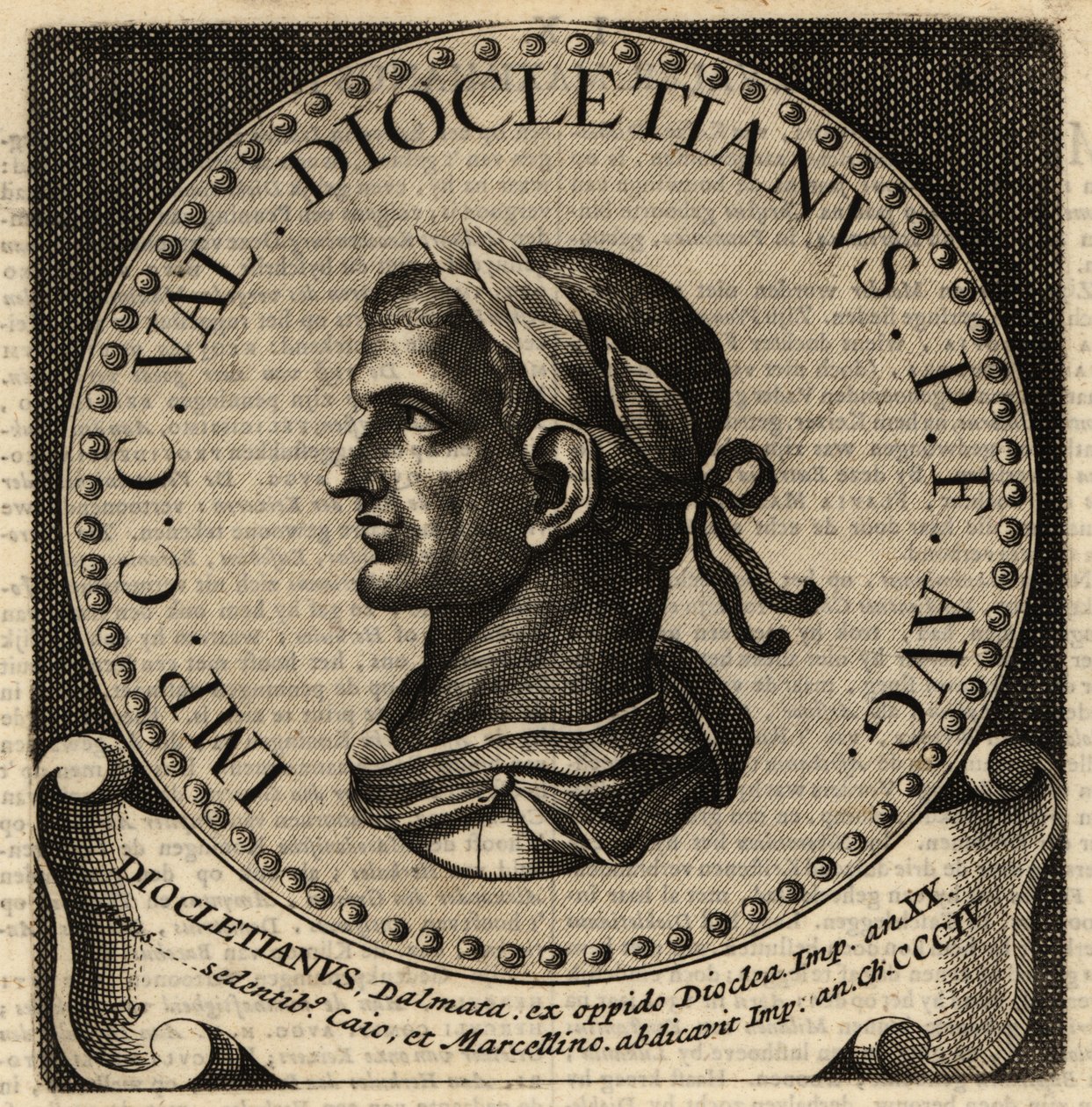 Diocletianus római császár portréja. alkotó: Netherlandish School