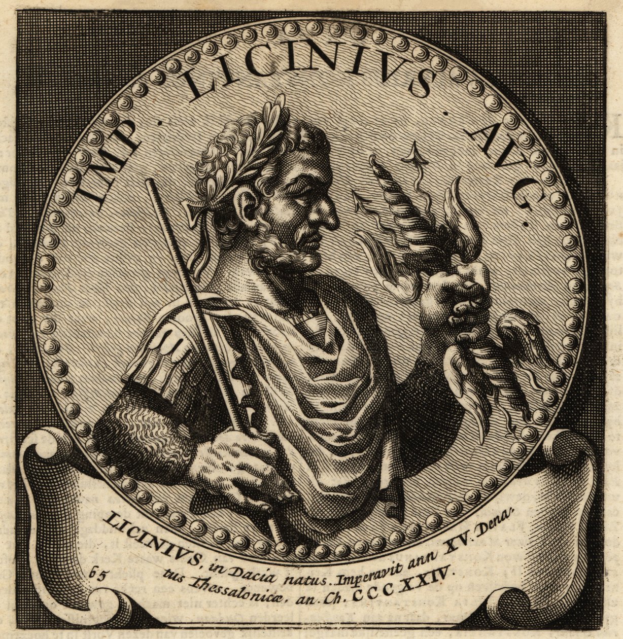 Licinius római császár portréja. alkotó: Netherlandish School