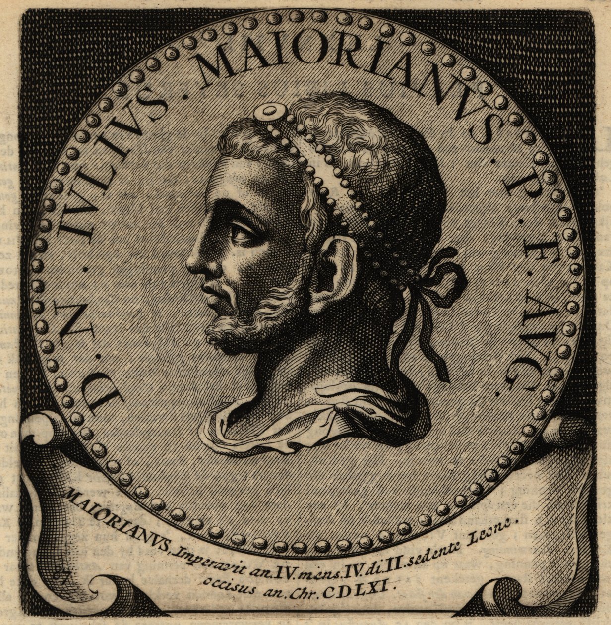 Majorian római császár portréja. alkotó: Netherlandish School