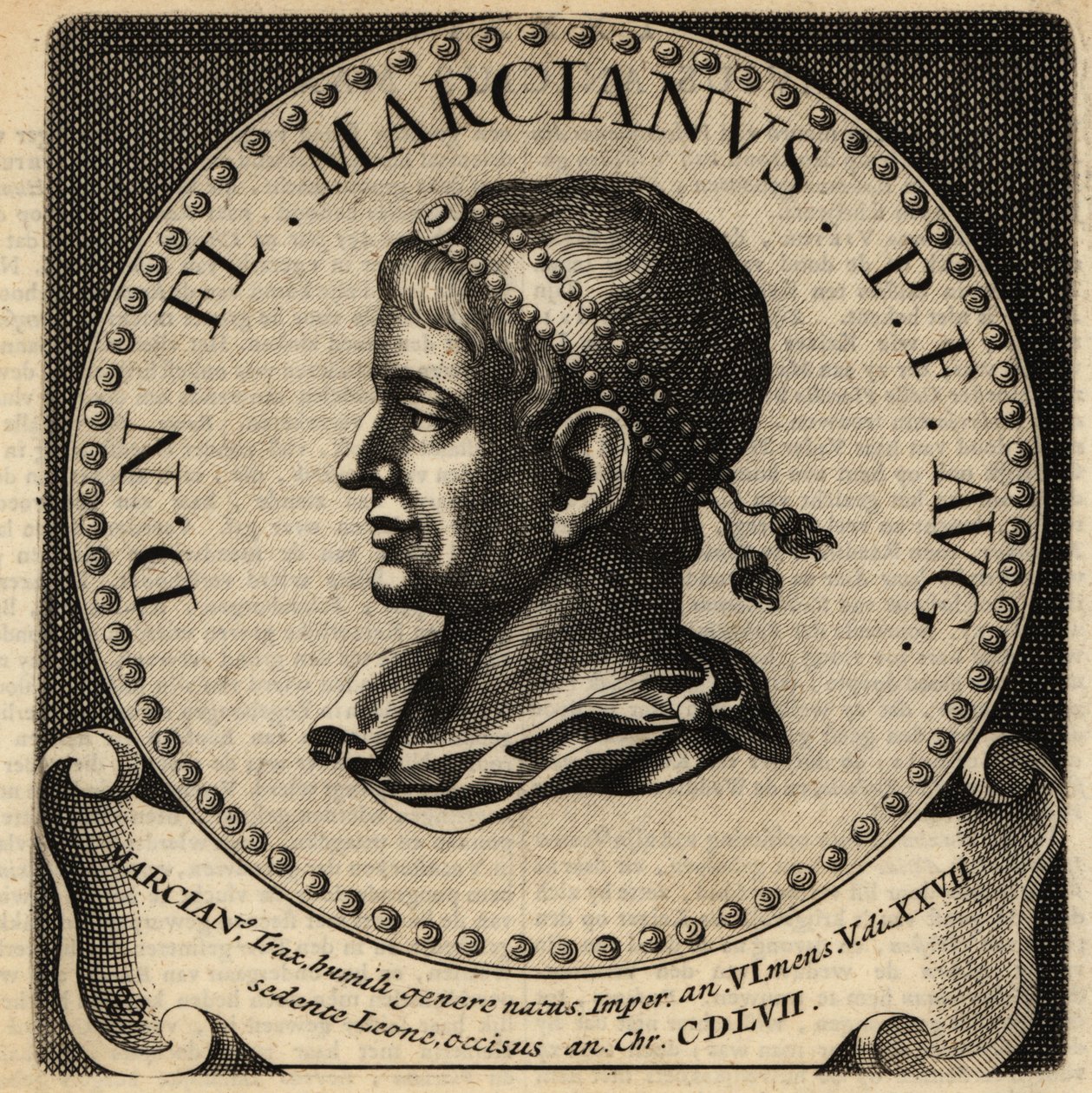 Marcianus római császár portréja. alkotó: Netherlandish School