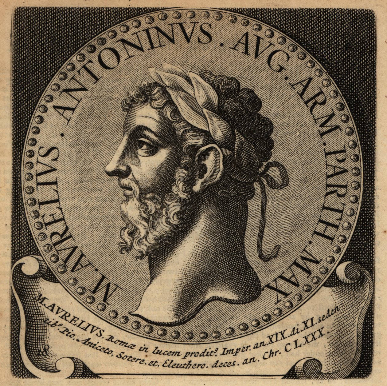 Marcus Aurelius római császár portréja. alkotó: Netherlandish School