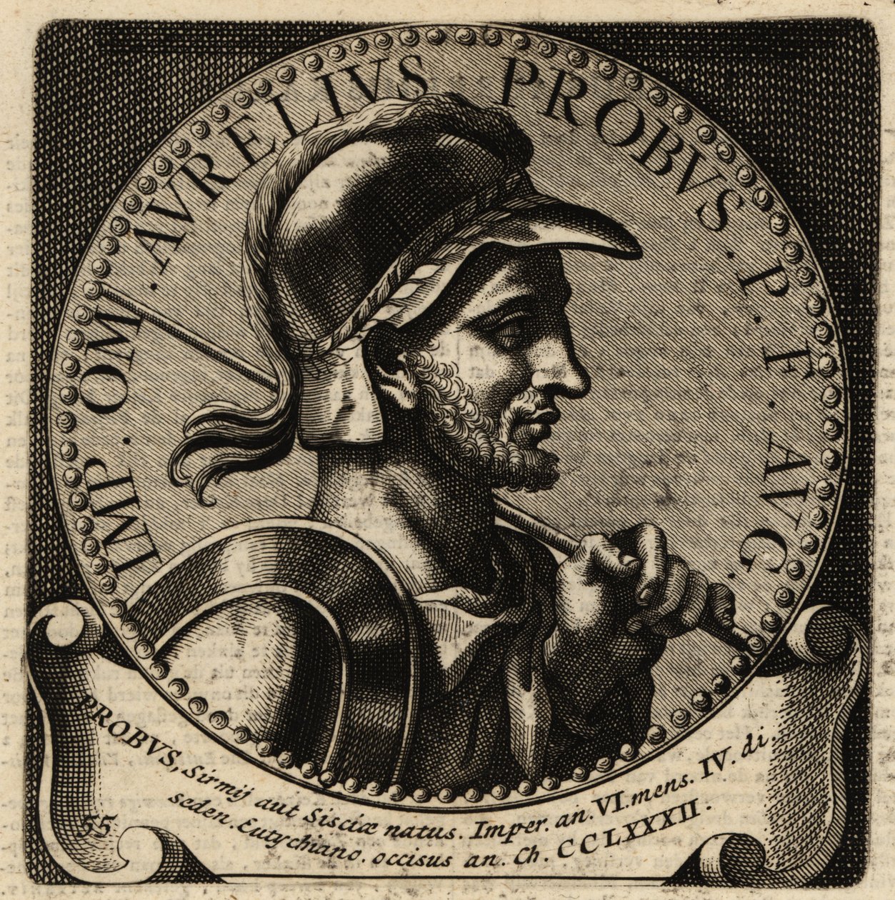 Probus római császár portréja. alkotó: Netherlandish School