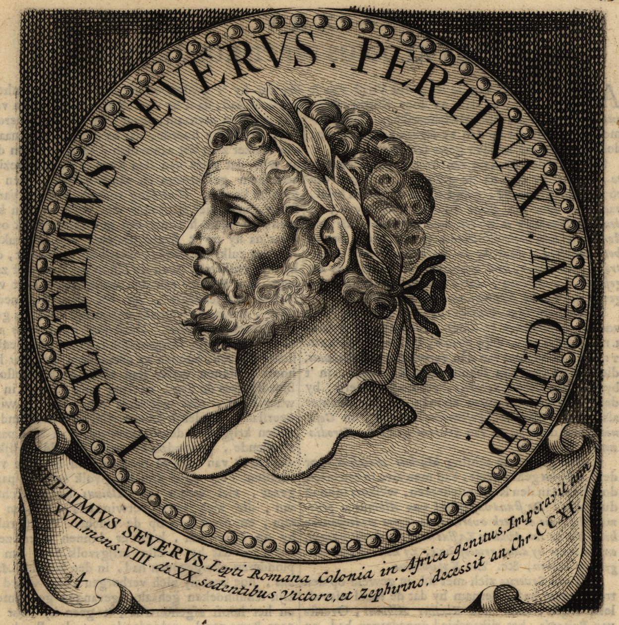 Septimius Severus római császár portréja alkotó: Netherlandish School