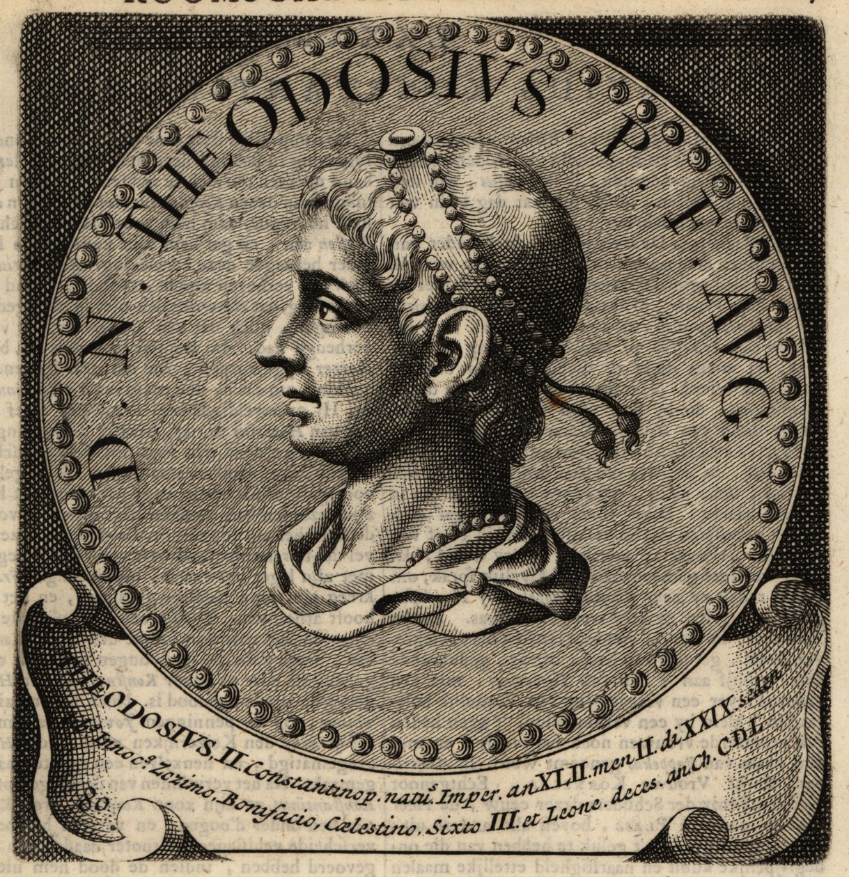 Theodosius római császár portréja II. alkotó: Netherlandish School
