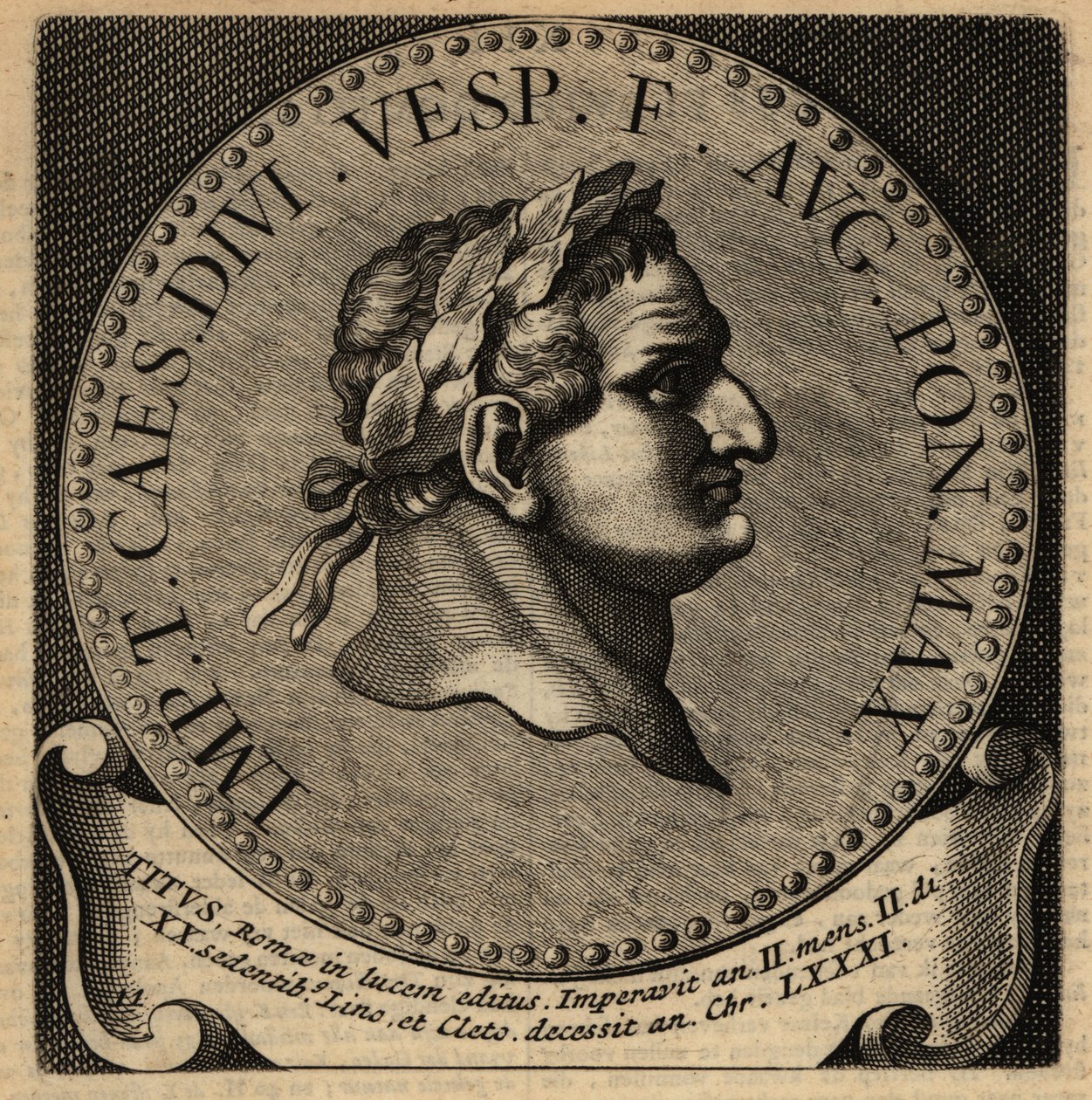 Titus római császár portréja. alkotó: Netherlandish School