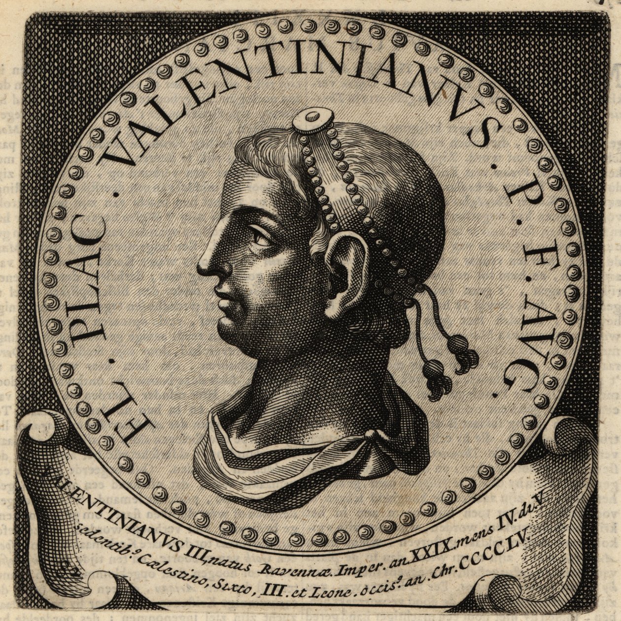Valentinianus római császár portréja III. alkotó: Netherlandish School