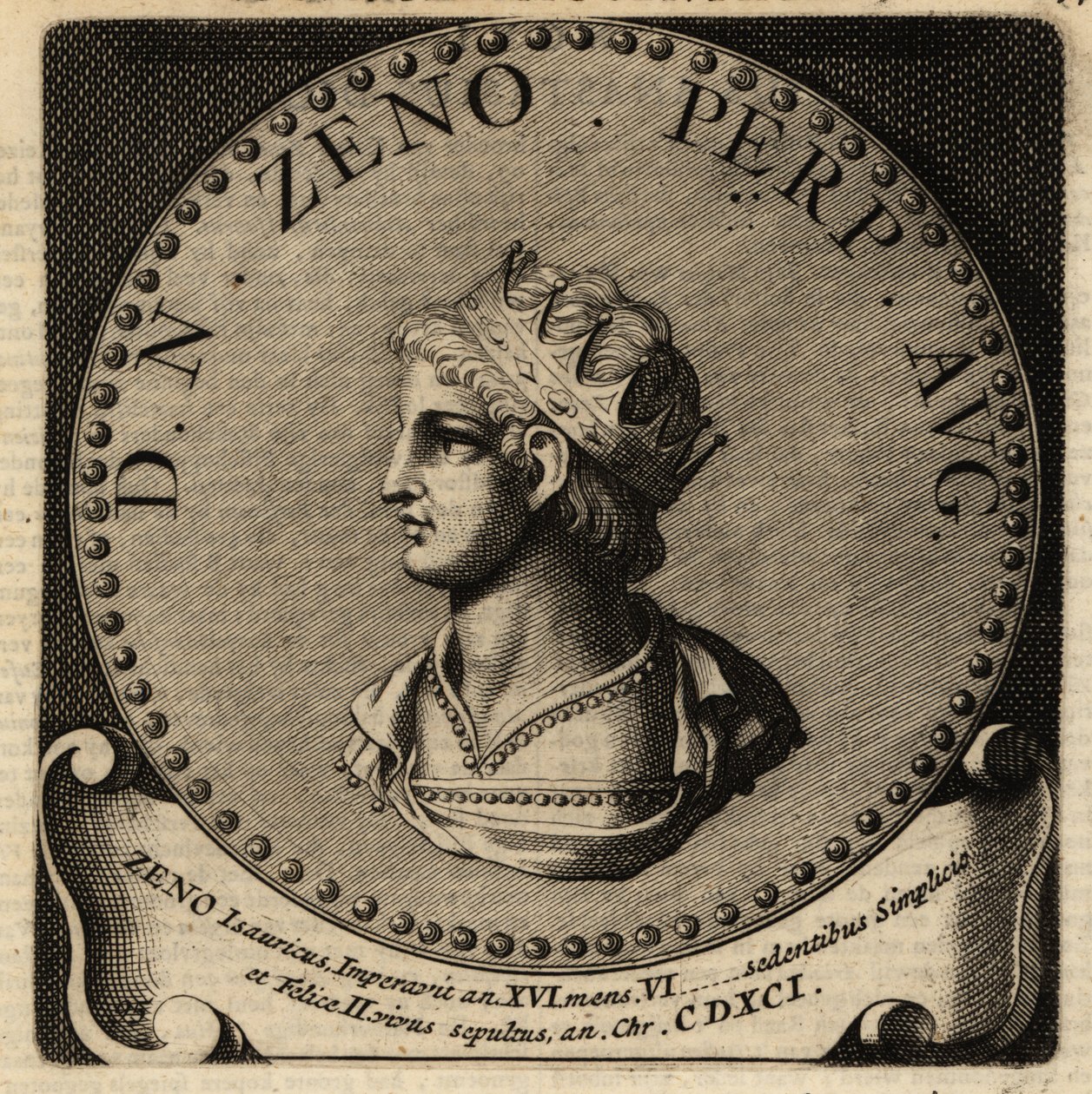 Zénó római császár portréja. alkotó: Netherlandish School