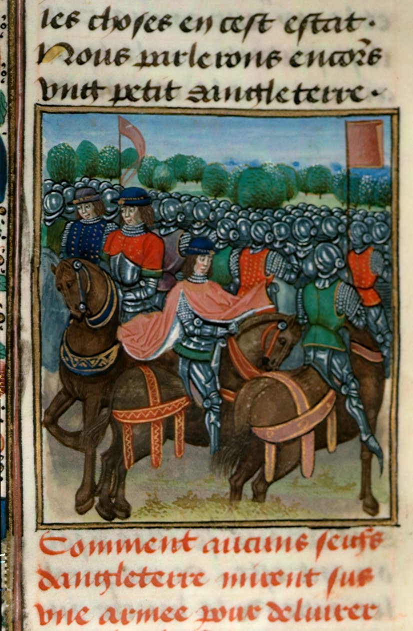 Royal 18 E.II fol.411v Lázadás IV. Henrik ellen (1367-1413) Jean Froissart (kb. 1333-1404) „Chroniques de France et d