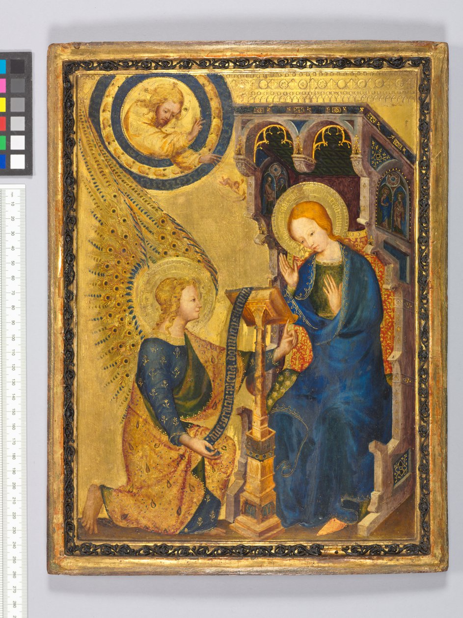 Az Angyali üdvözlet, 1380 körül alkotó: Netherlandish School