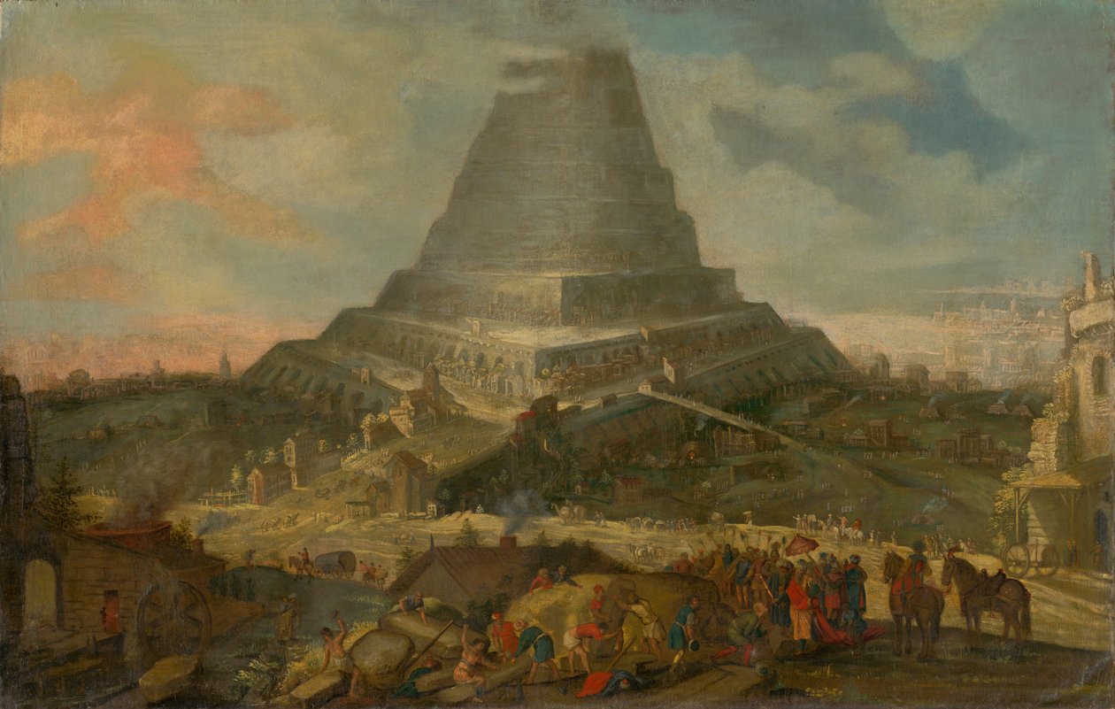 Bábel tornya, 1610-25 alkotó: Netherlandish School