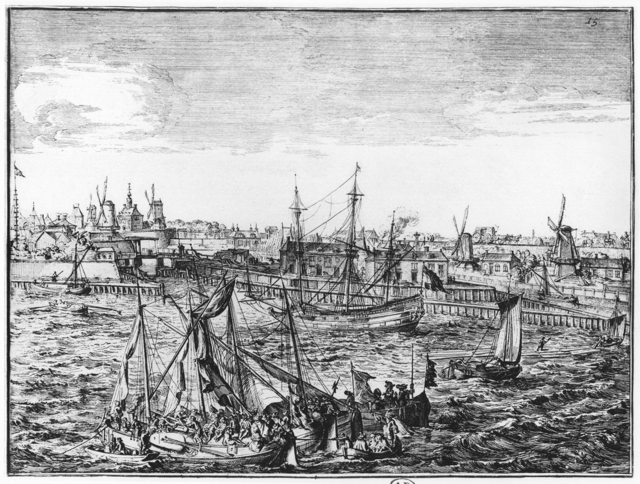 Rotterdam kilátása alkotó: Netherlandish School