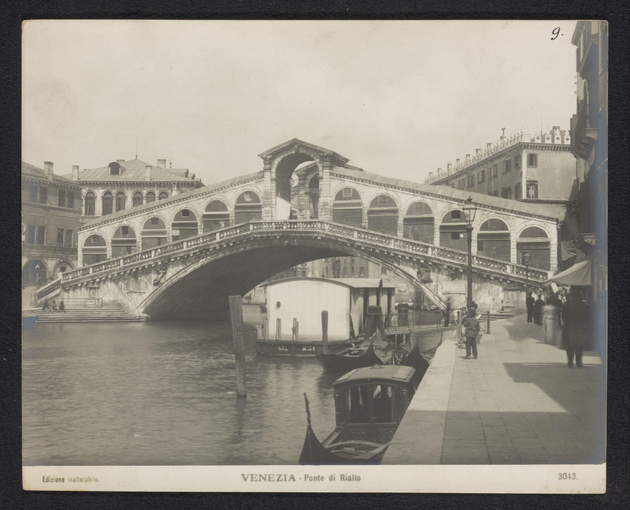 Rialtobrug Velencében Velence – Rialto híd (cím az objektumon) alkotó: Neue Photographische Gesellschaft