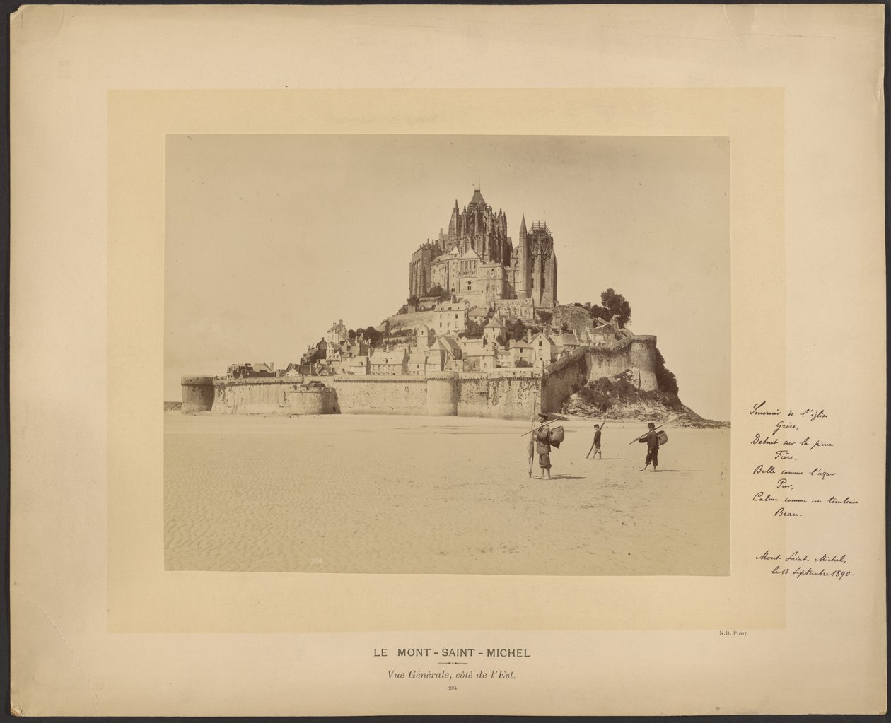 Mont-Saint-Michel, Általános nézet, keleti oldal alkotó: Neurdein freres
