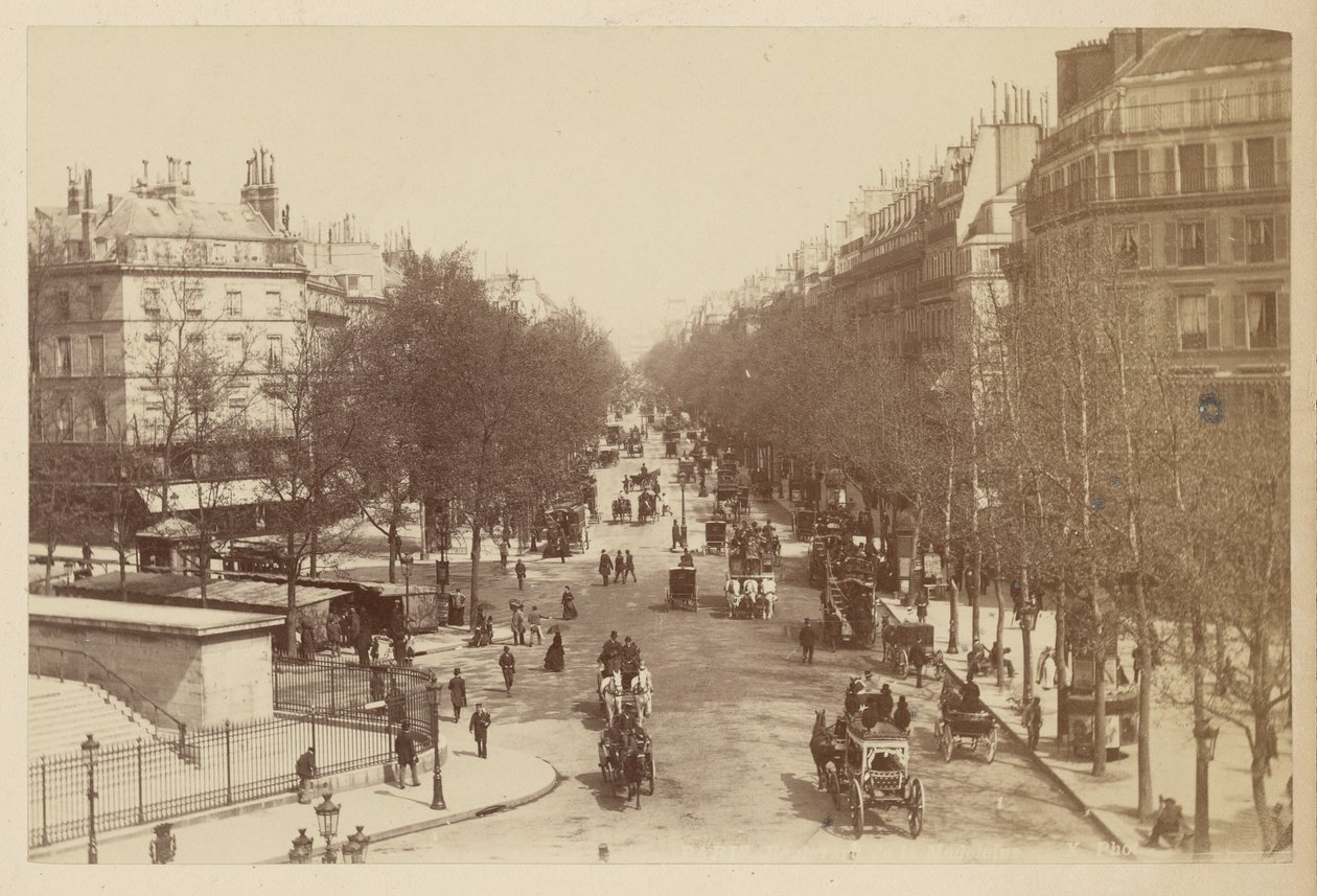 Párizs, Boulevard de la Madeleine alkotó: Neurdein freres