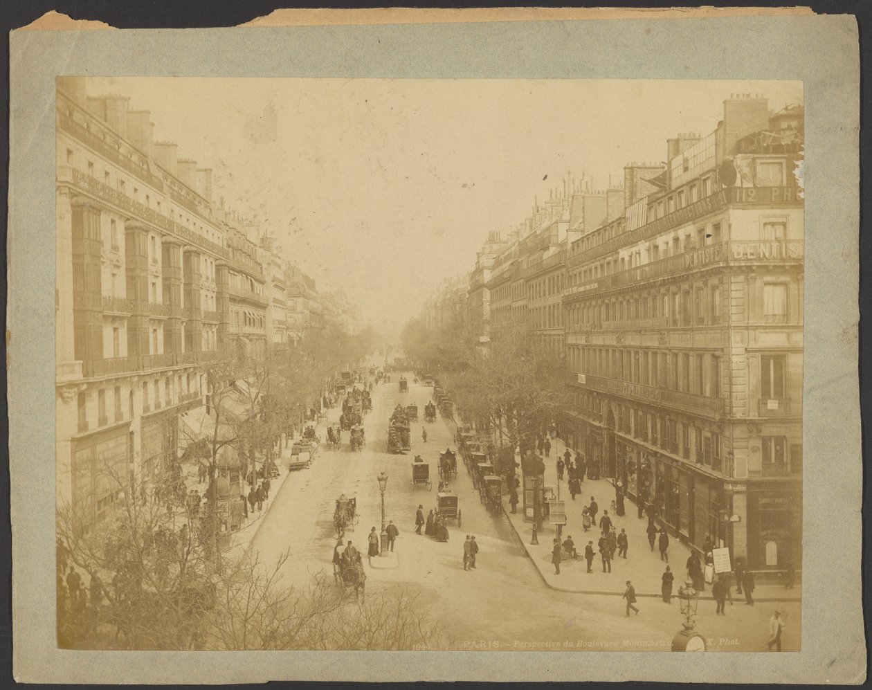 Párizs, Boulevard Montmartre perspektíva alkotó: Neurdein freres