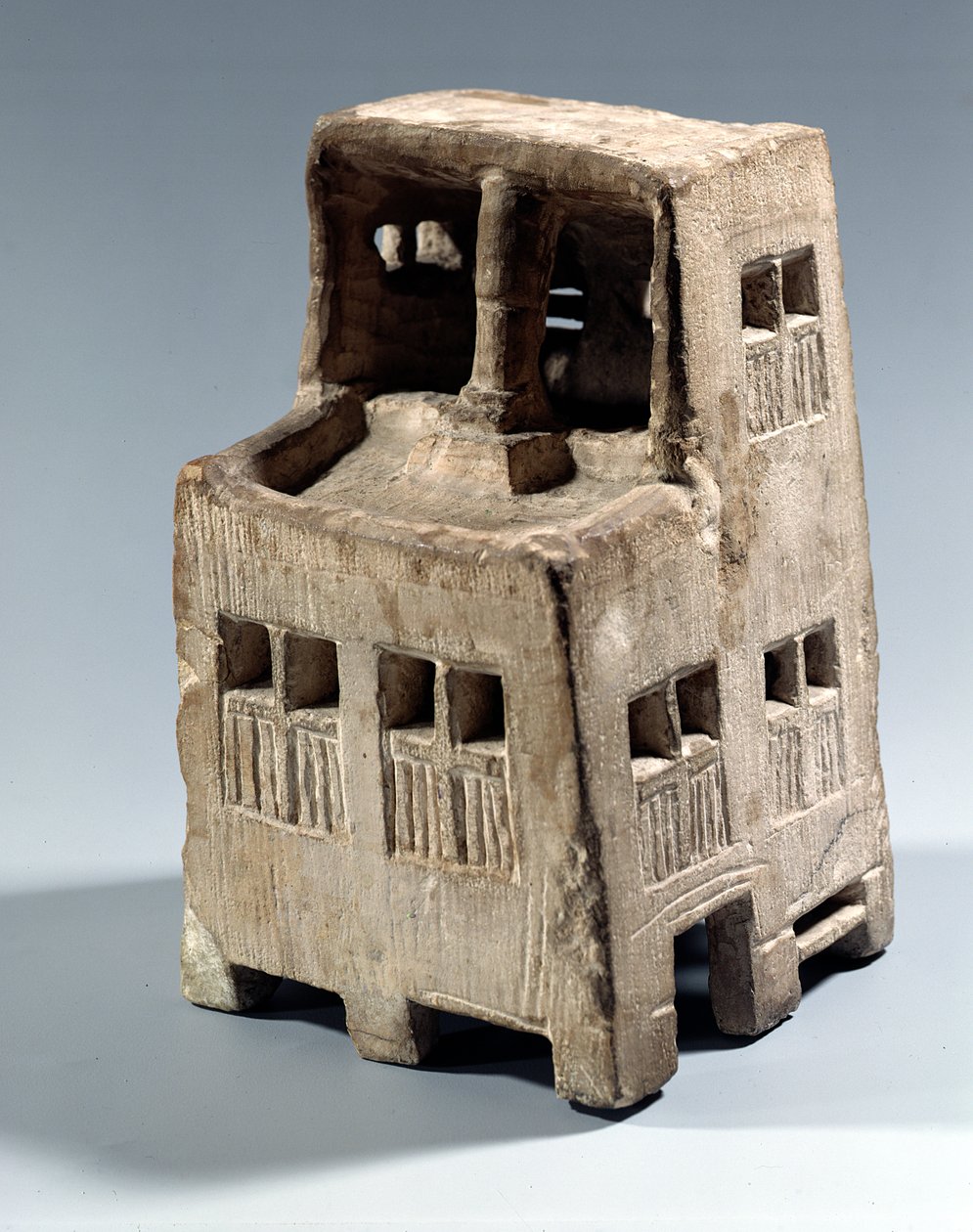 Házmodell (mészkő) alkotó: New Kingdom Egyptian