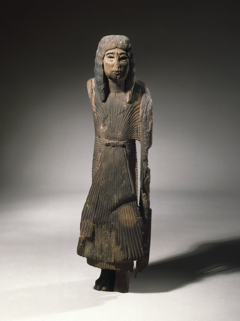 Si-Eset álló szobra, ie 1279-1203 körül (fa) alkotó: New Kingdom Egyptian