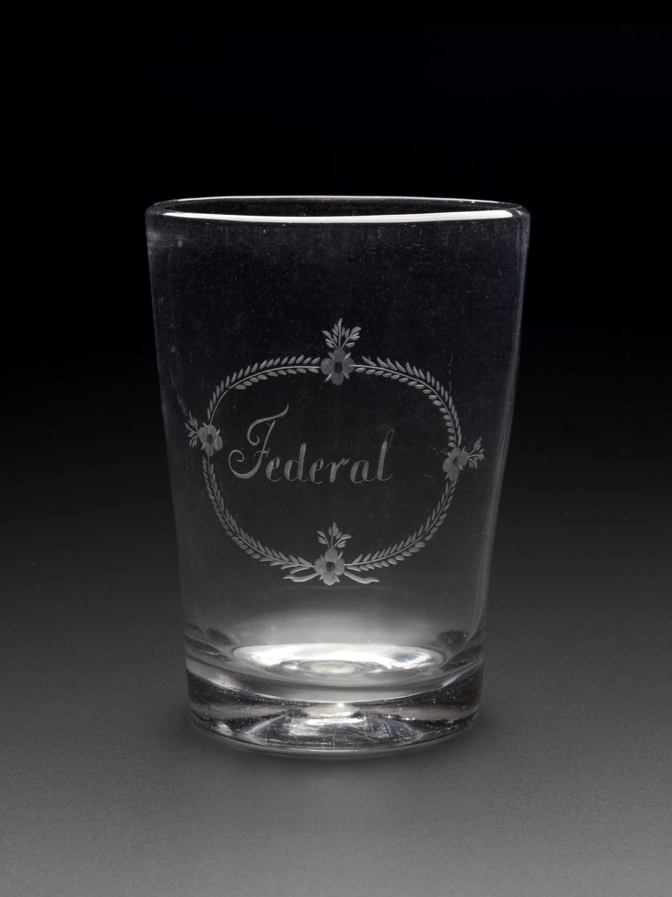 Tumbler, c. 1788-1795 (ólommentes üveg) alkotó: New Bremen Glass Manufactory