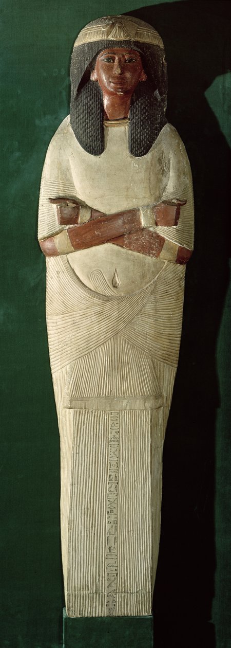Piays Múmia fedőtáblája, ie 1279-1213 körül (festett fa, stukkó) alkotó: New Kingdom Egyptian