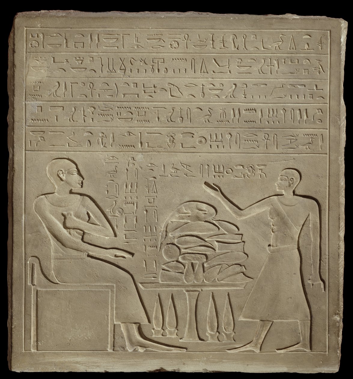 Stela of Imeny (mészkő) alkotó: New Kingdom Egyptian