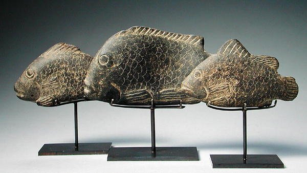 Három hal alkotó: New Kingdom Egyptian
