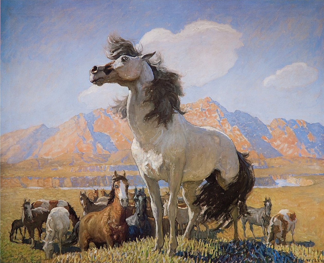 Füstös Facen alkotó: Newell Convers Wyeth
