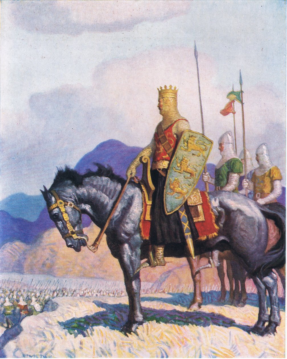 Edward király, a The Scottish Chiefs-ből, amelyet Charles Schribner
