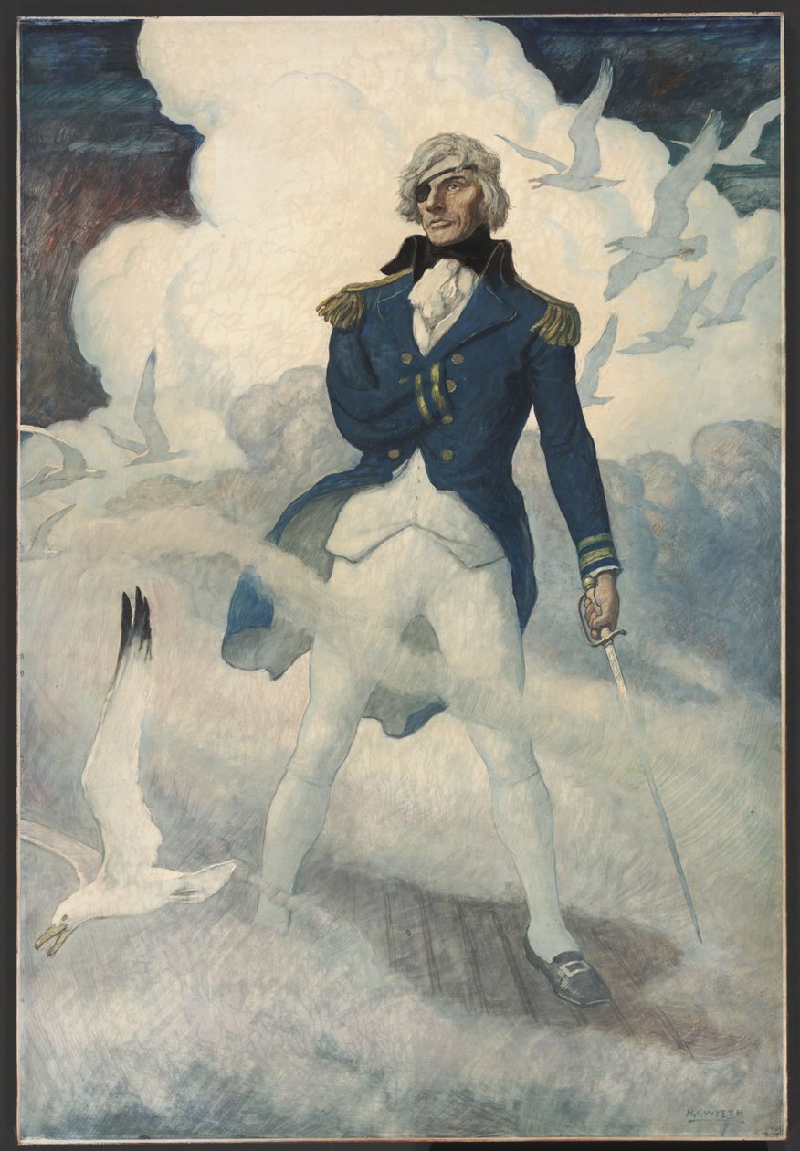 Az admirálisok szelleme, 1939 körül (olaj, reneszánsz tábla) alkotó: Newell Convers Wyeth