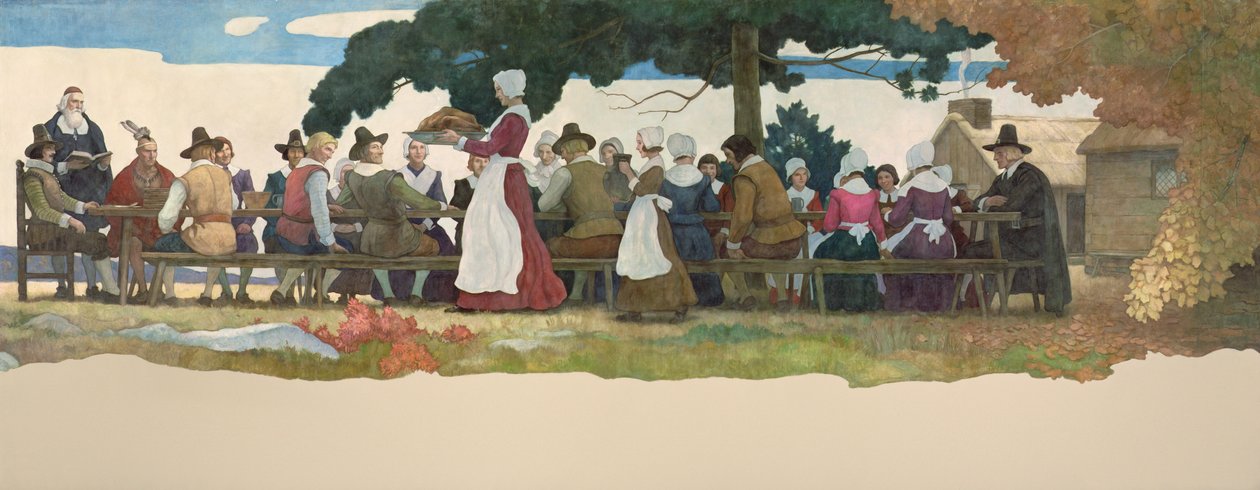 A hálaadás ünnepe, 1940 alkotó: Newell Convers Wyeth